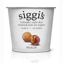 Siggi's Icelandic Style Skyr Nonfat Peach Yogurt 5.3 Oz Cup