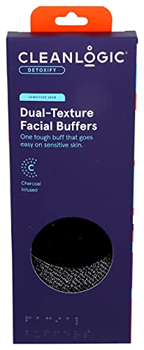 Cleanlogic Detoxify Sensitive Skin Dual Texture Charcoal Facial Buffer
