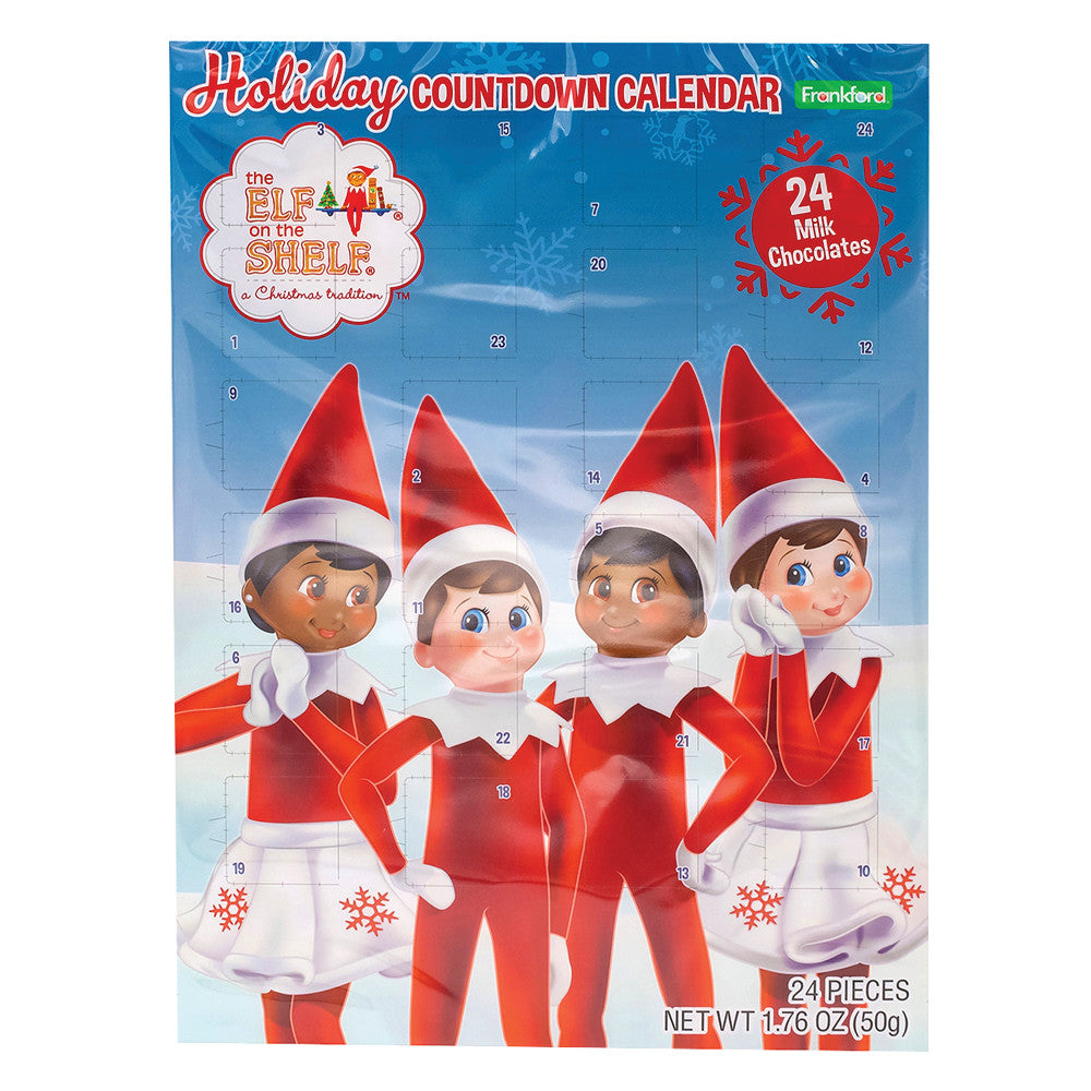 Wholesale Elf On The Shelf Advent Calendar Milk Chocolate 1.76 Oz-12ct Case Bulk