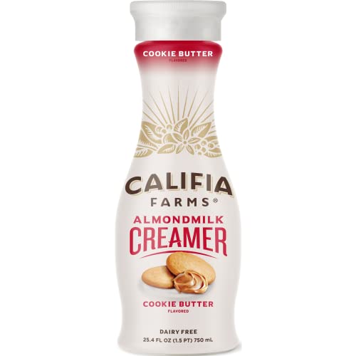 Califia Cookie Butter Almond Milk Coffee Creamer 25.4 Oz Bottle