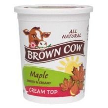 Brown Cow Maple Whole Milk Yogurt  Cream Top  32 Oz Container