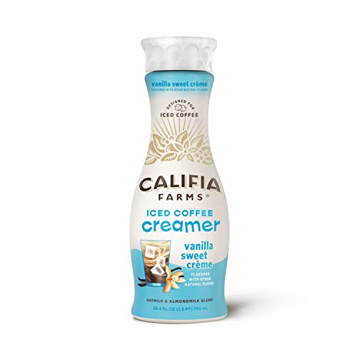 Califia Vanilla Sweet Crème Iced Coffee Creamer 25.4 Fl Oz Bottle