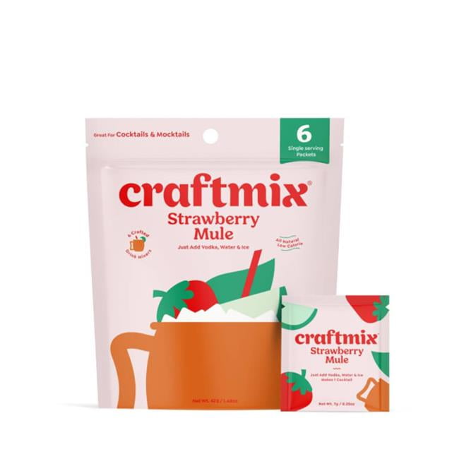 Craftmix Cocktail Mixers Strawberry Mule 1.48 Oz Pack