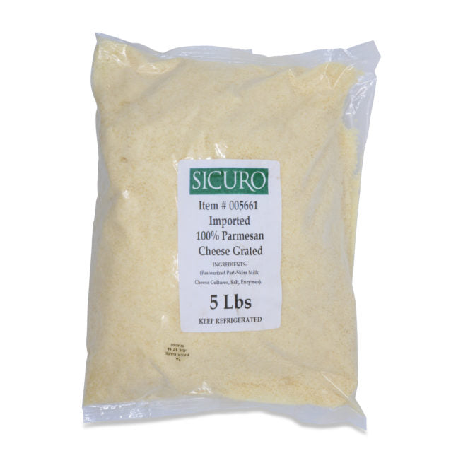 Sicuro Grated Parmesan Cheese 5 LB Bags