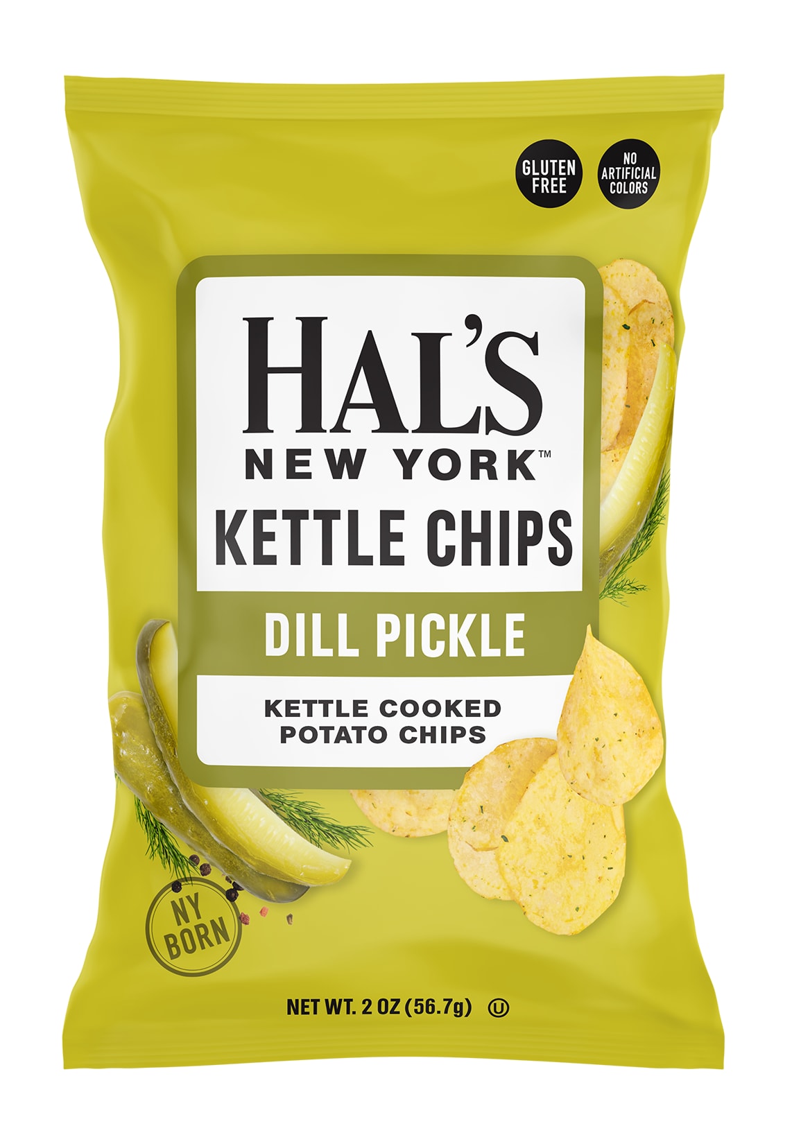 Hals Ny Chips 24/Small Dill Pickle