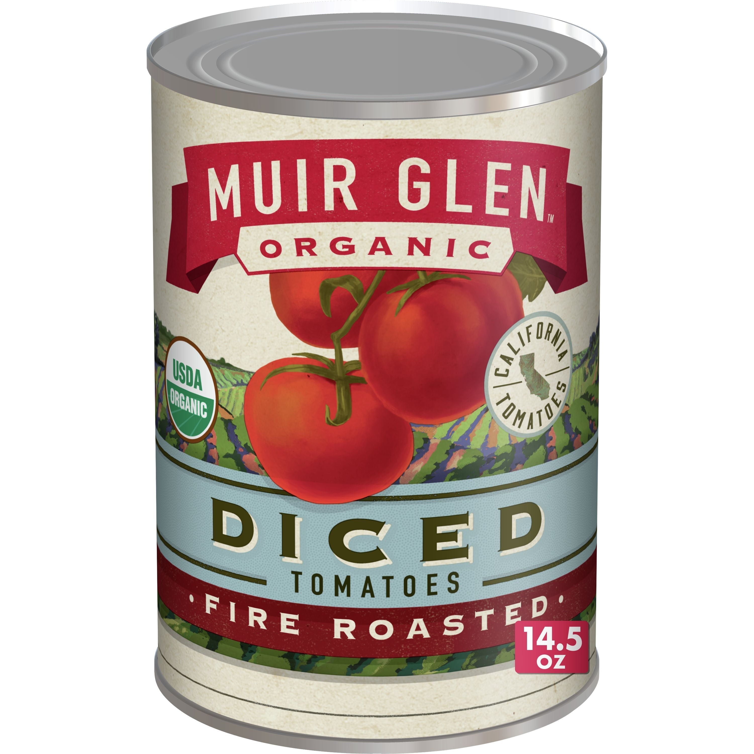 Muir Glen Organic Diced Tomatoes Fire Roasted 14.5 Oz