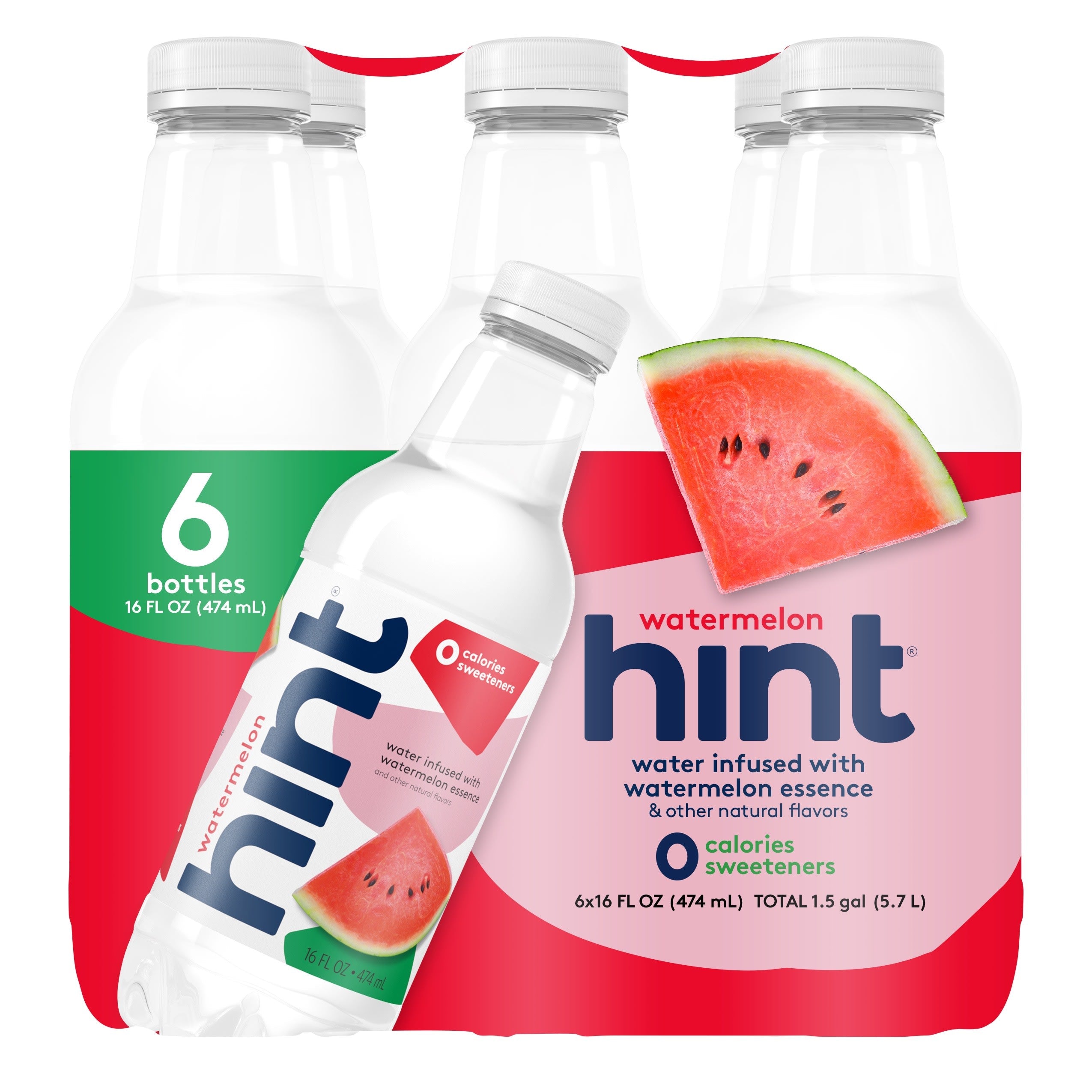 Hint 4/6Pk 16Oz Watermelon