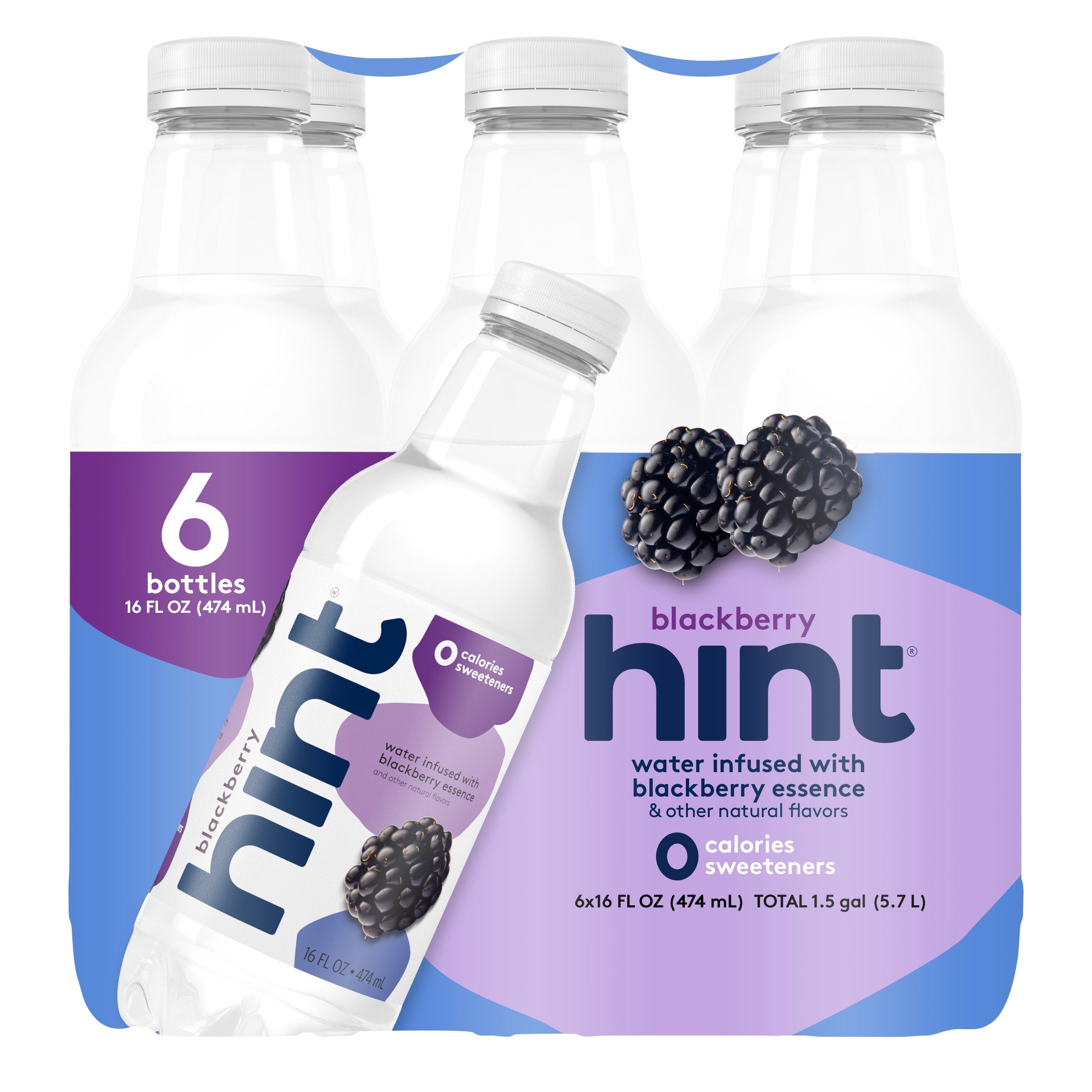 Hint 4/6Pk 16Oz Blackberry