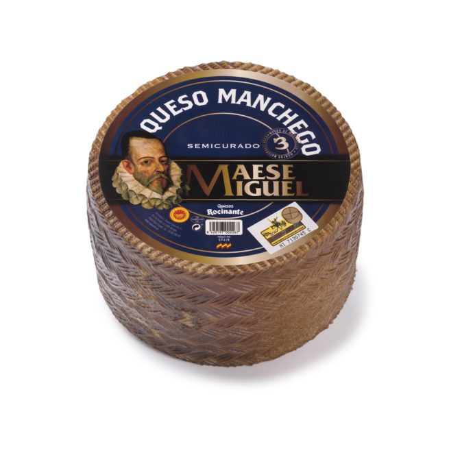 Wholesale M Miguel Baby Manchego D.O.P. Cheese 2.2 LB-6ct Case Bulk