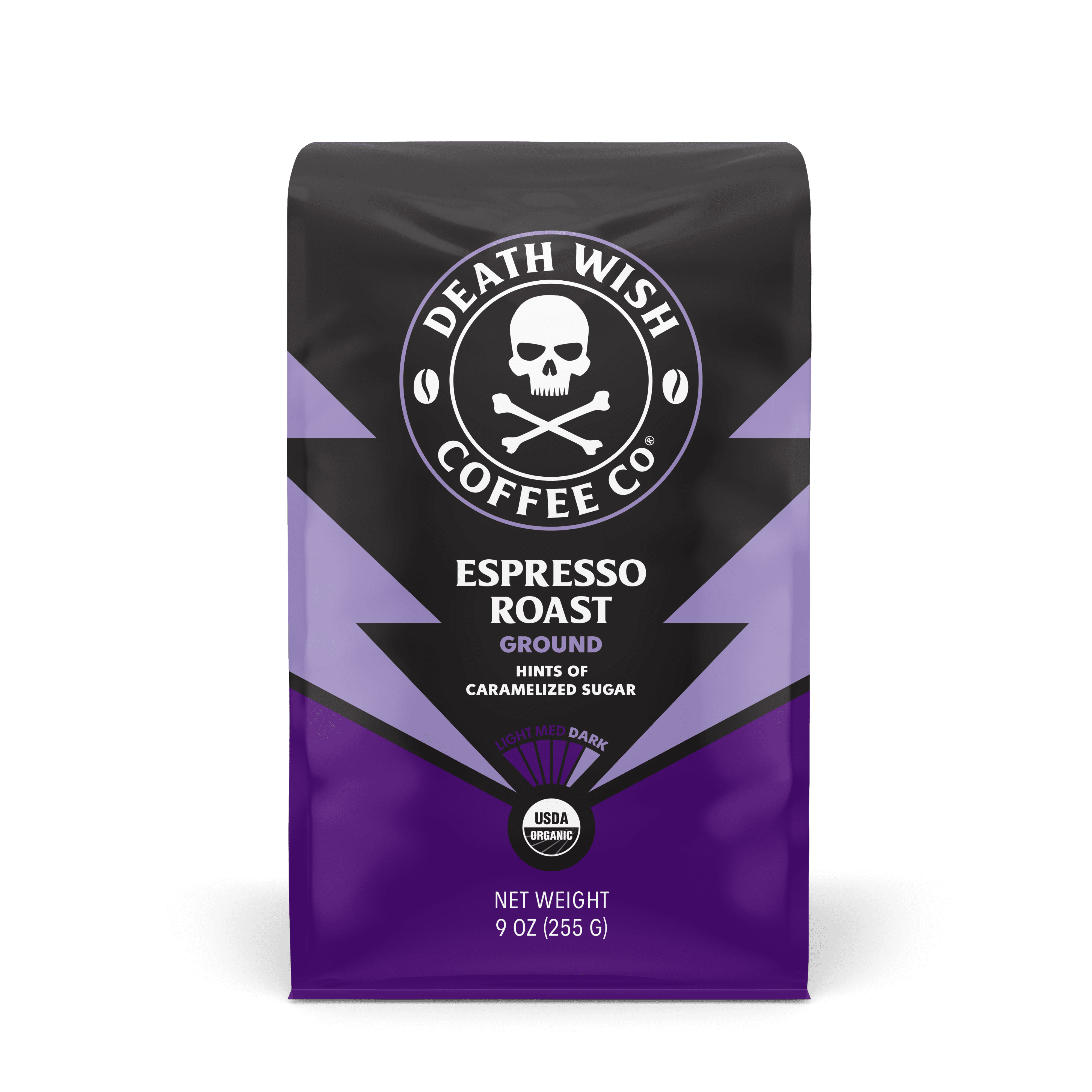 Death Wish Coffee  Ground Coffee Espresso Roast 9 Oz