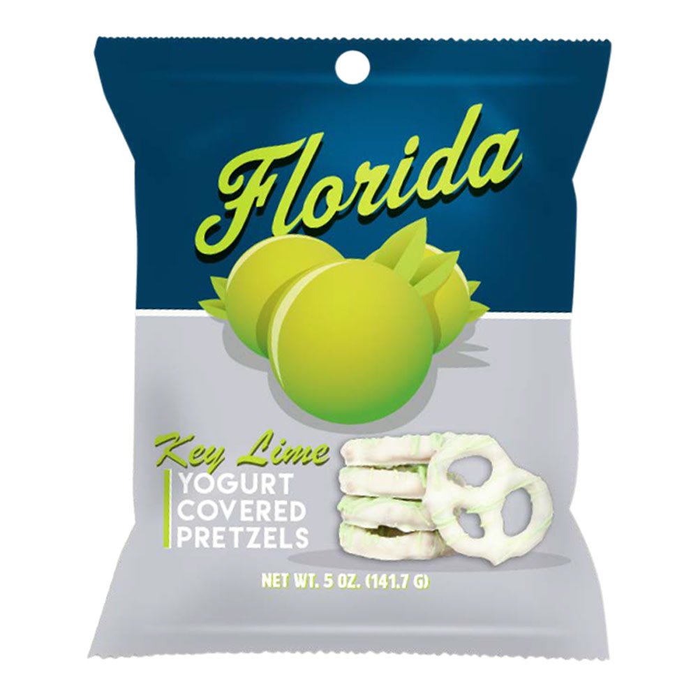 Wholesale Florida Key Lime Yogurt Pretzels 3.5 Oz Peg Bag *Fl Dc Only*-24ct Case Bulk