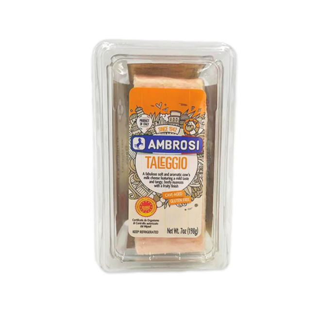 Wholesale Ambrosi Taleggio Wedge Cheese 7 OZ-6ct Case Bulk