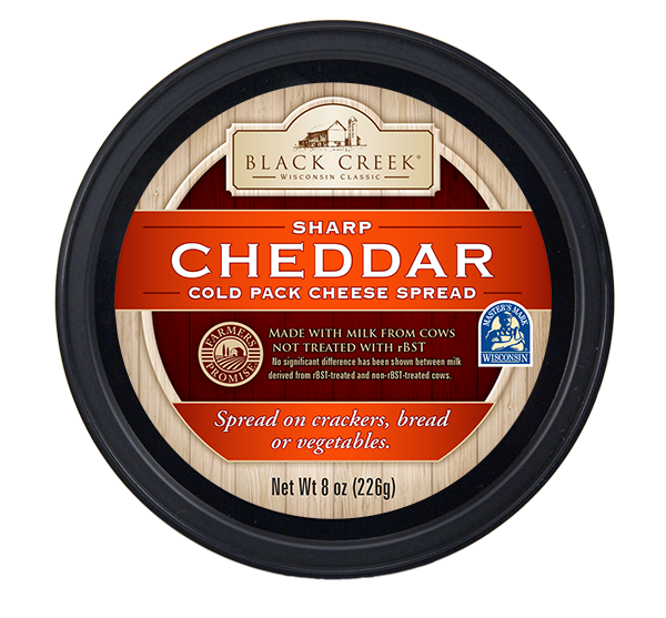 Wholesale Black Creek Sharp Cheddar Spread Cheese 8 OZ-12ct Case Bulk