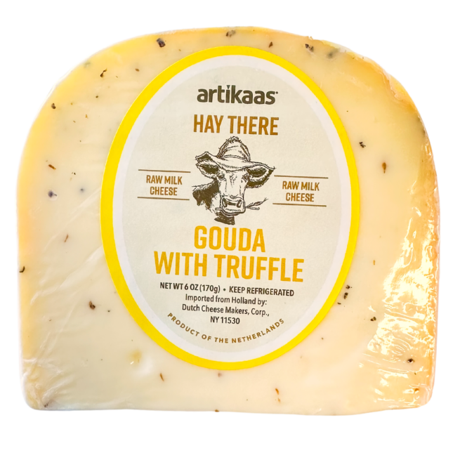 Wholesale Artikaas Hay There Gouda with Truffle Cheese 6 OZ-12ct Case Bulk