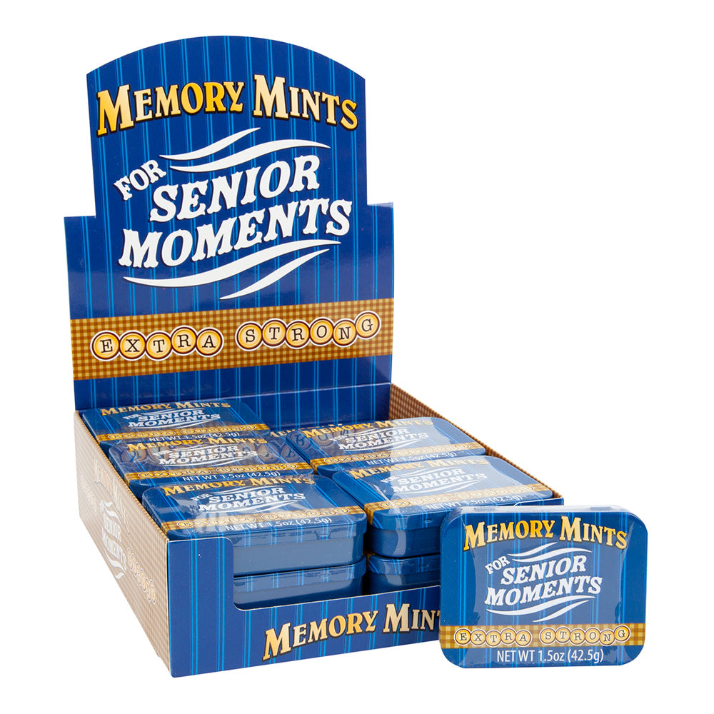 Wholesale Memory Mints For Senior Moments Extra Strong 1.5 Oz Tin- Bulk