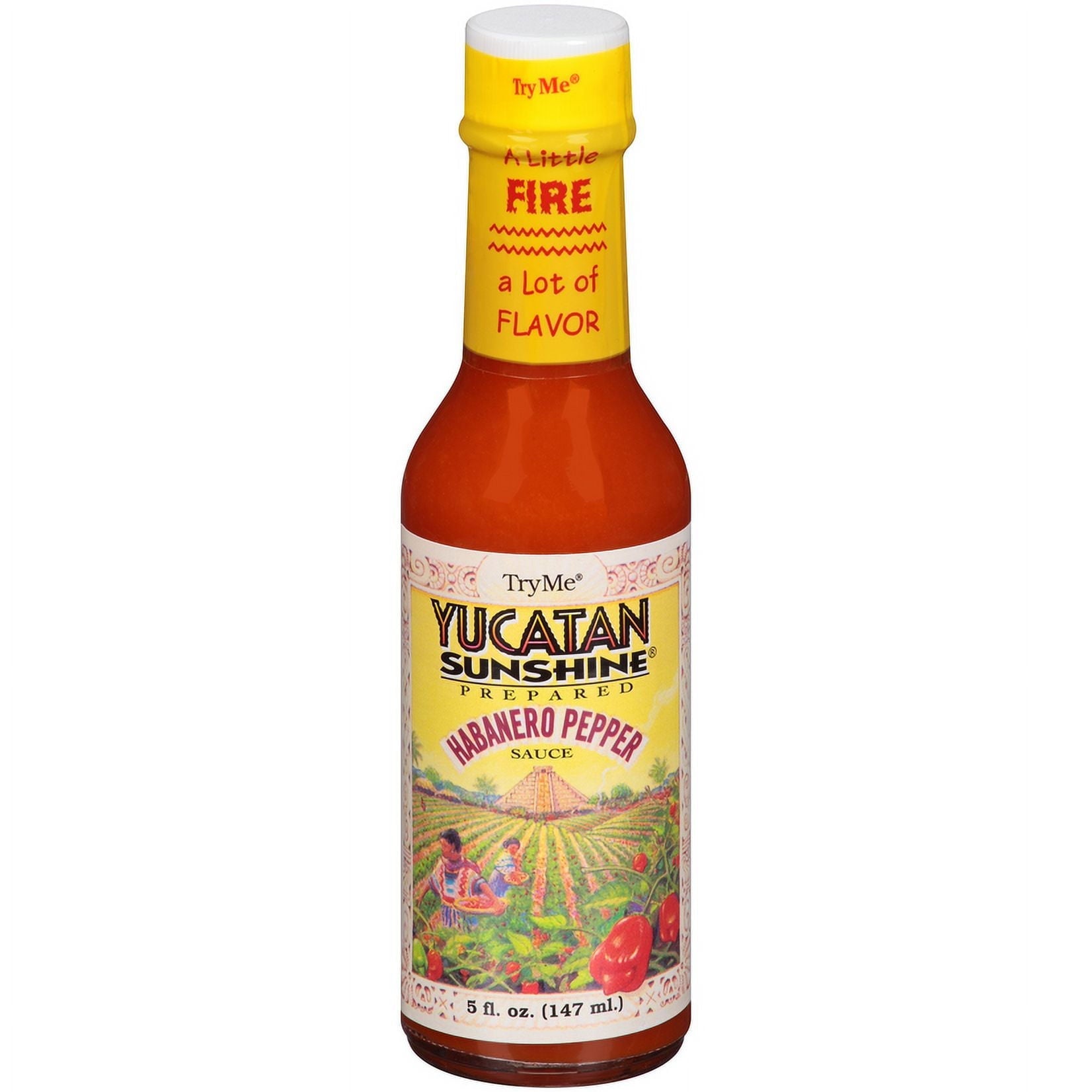 Try Me Yucatan Sunshine Habanero Pepper Sauce 5 Oz
