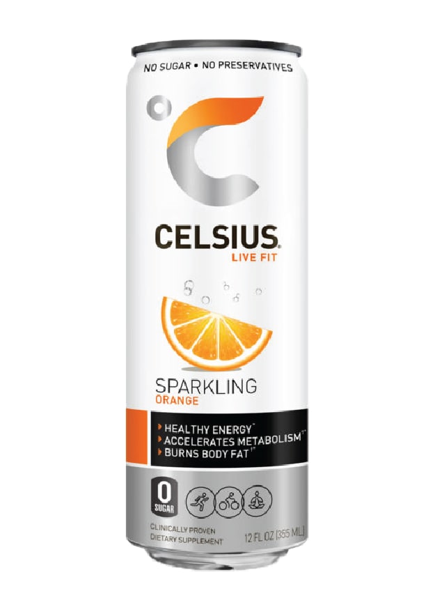 Wholesale Celsius 12/12 Oz Sparkling Orange-12 Ct Case Bulk