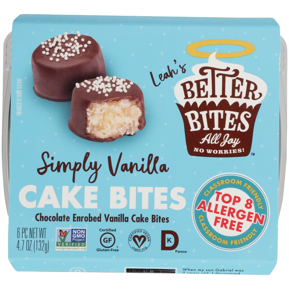 Better Bites Cake Bites Simply Vanilla 4.70 oz Box