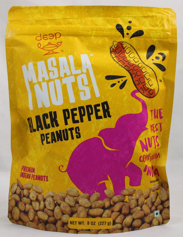 Deep MN Black Pepper Peanuts 8 Oz