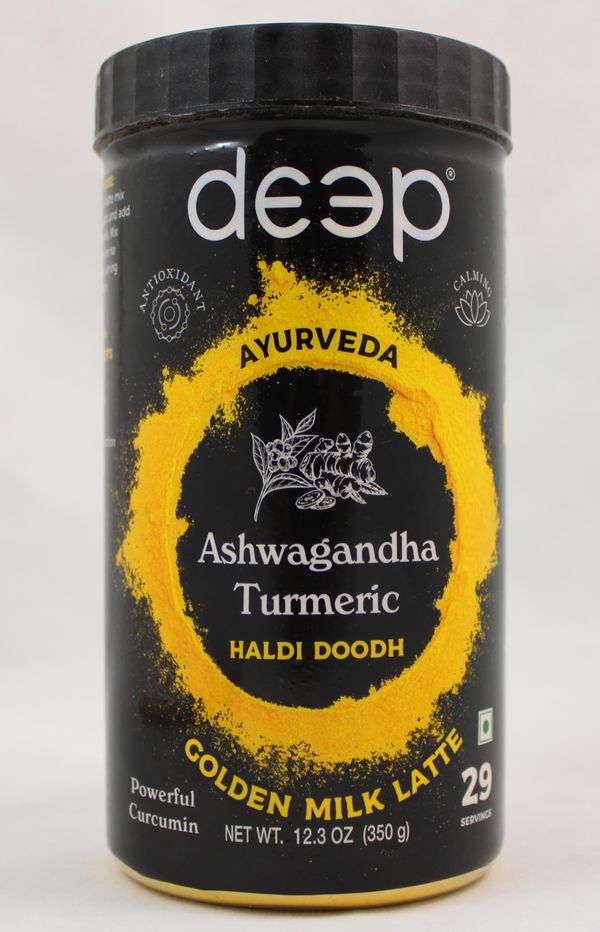 Deep Ashwagandha Turmeric Haldi Dodh 12.3 Oz