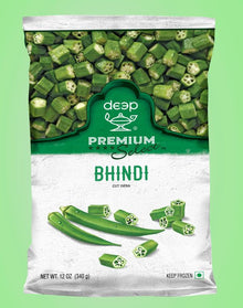 Wholesale Deep Bhindi Cut (Okra) Frozen 12 oz- Bulk