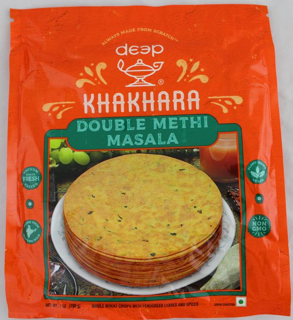 Wholesale Deep Double Methi Masala Khakhara 7 OZ- Bulk