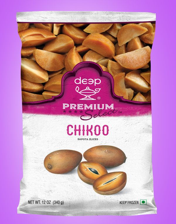 Deep Chikoo Sapota Slices Frozen 12 oz