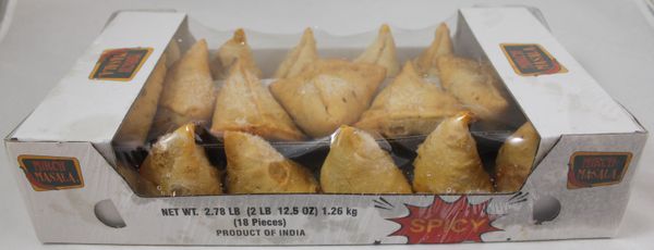 Wholesale Mirch Masala Punjabi Samosa 18pc 2.78 lb- Bulk
