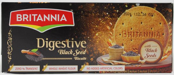 Wholesale Britannia Digestive Black Seed Cookies 12.3 Oz-12 Ct Case Bulk