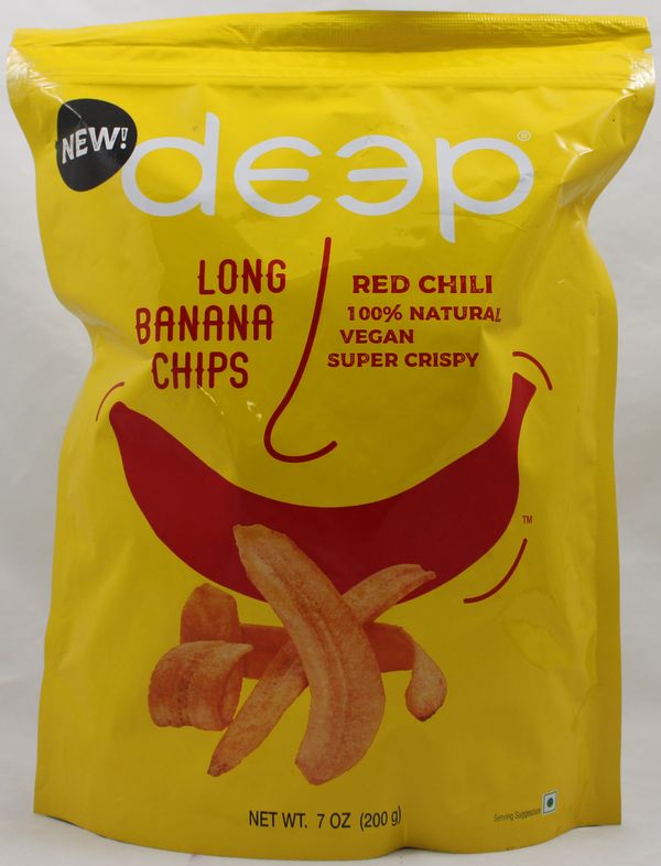 Deep Red Chili Long Banana Chips 7 oz