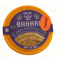 Wholesale Deep Bajri Methi Garlic Bhakri 7 oz- Bulk