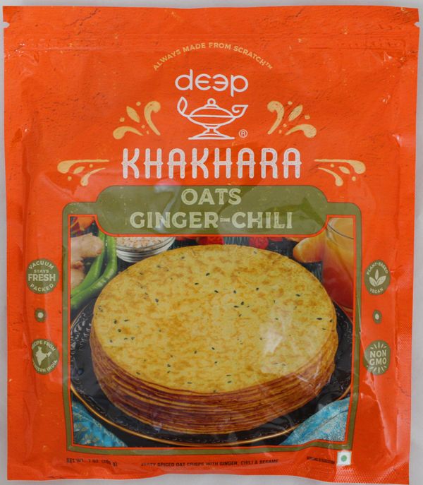 Deep Oats Ginger Chili Khakhara 7 Oz