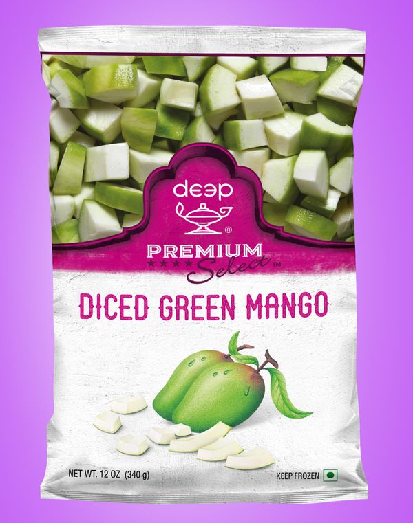 Wholesale Deep Diced Green Mango 12 oz- Bulk