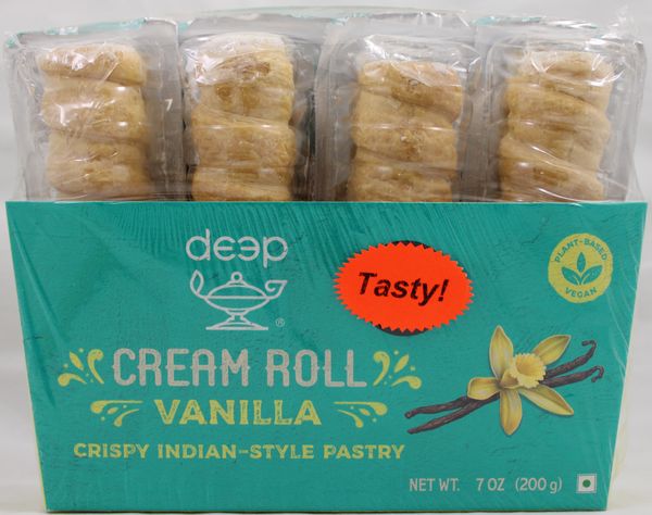 Deep Cream Rolls Vanilla 4 pcs 7 Oz