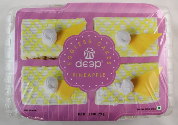 Deep Eggless Cakes Pineapple Pastry 9.9 Oz