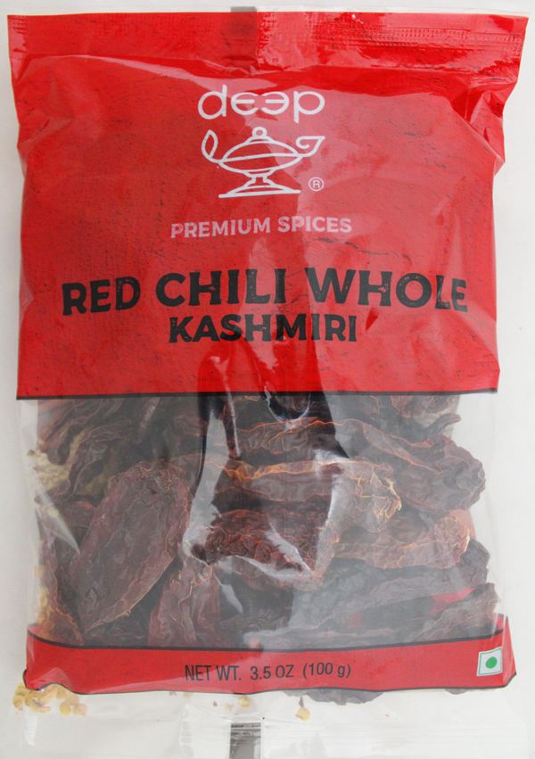 Deep Red Chili Whole Kashmiri 3.5 oz