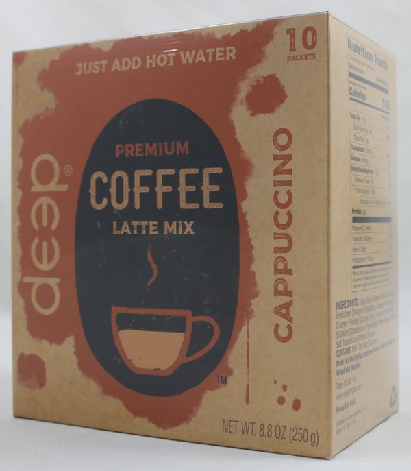 Wholesale Deep Coffee Latte Mix-Cappuccino 8.8 Oz- Bulk