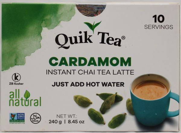 Wholesale Quik Tea Cardamom Chai 8.5 oz- Bulk