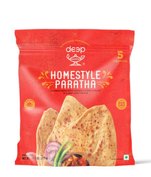 Wholesale Deep Homestyle Paratha 5pcs -11.75 oz- Bulk