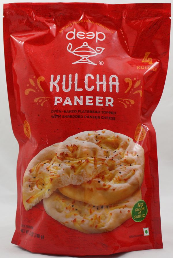 Wholesale Deep Paneer Kulcha 4 pcs 240g-18 Ct Case Bulk