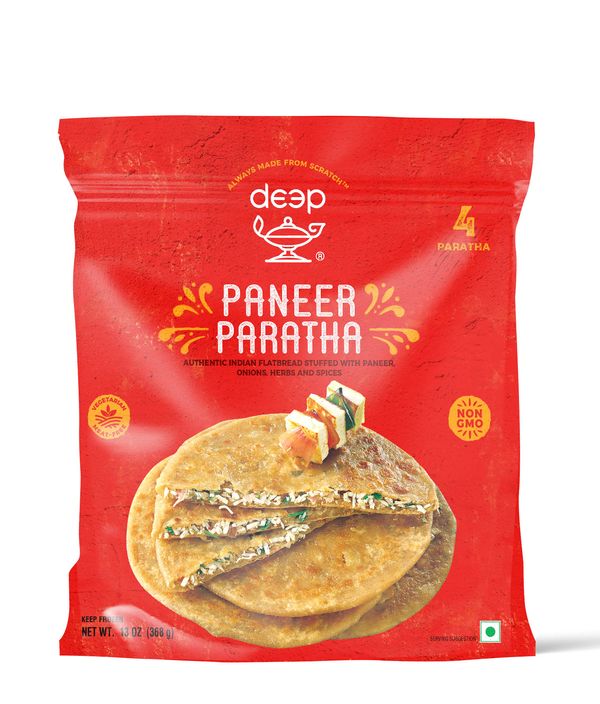 Deep Homestyle Paneer Paratha 4pc 13oz