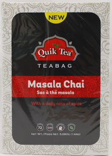 Wholesale Quik Tea Masala Tea Bags 5.08 oz- Bulk