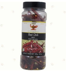 Wholesale Deep Red Chilli Whole (Bottle) 3.5 oz- Bulk