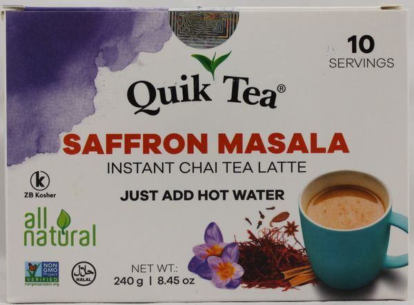 Wholesale Quik Tea Saffron Masala Chai 8.5 oz- Bulk