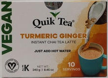 Wholesale Quik Tea Vegan Turmeric Ginger Chai 8.5 oz- Bulk