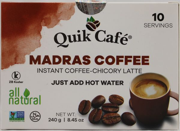Wholesale Quik Tea Madras Coffee 8.5 oz- Bulk