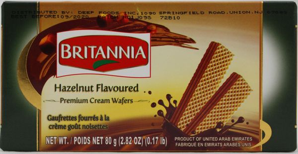 Wholesale Britannia Wafer Hazelnut 2.8 oz-24 Ct Case Bulk