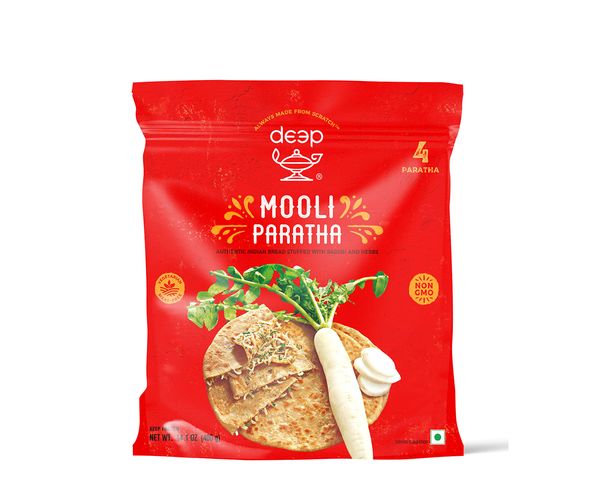 Deep Mooli Paratha 4 PCS 14.1 Oz