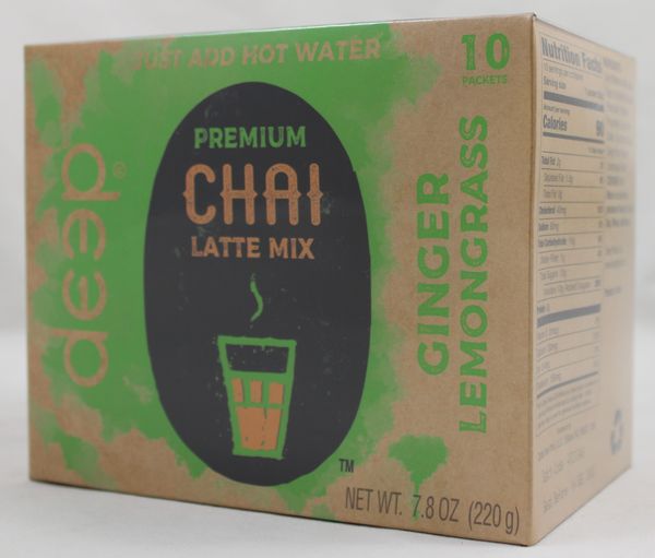 Deep Chai Latte Mix Ginger Lemongrass 7.8 Oz