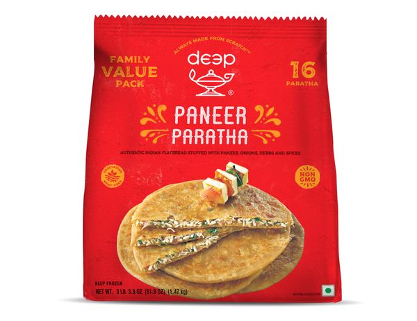 Deep FP Paneer Paratha 51.9 Oz (16 PCS)